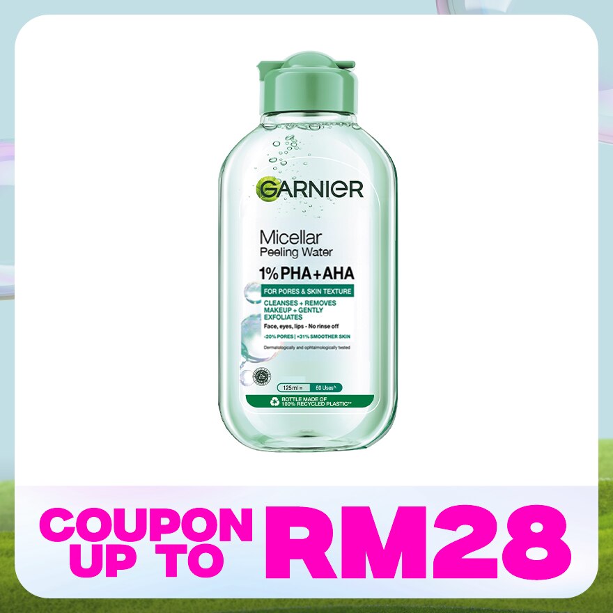 Micellar Exfoliating Water refines and transforms skin