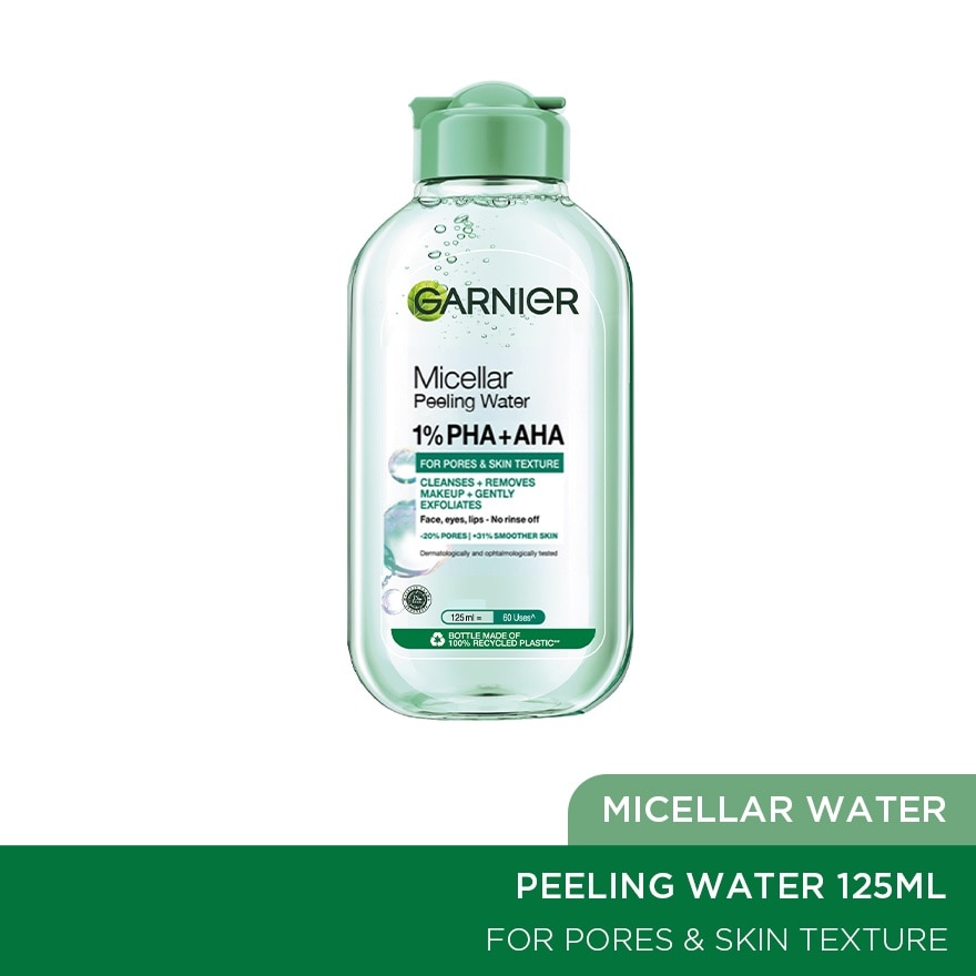 Micellar Exfoliating Water refines and transforms skin