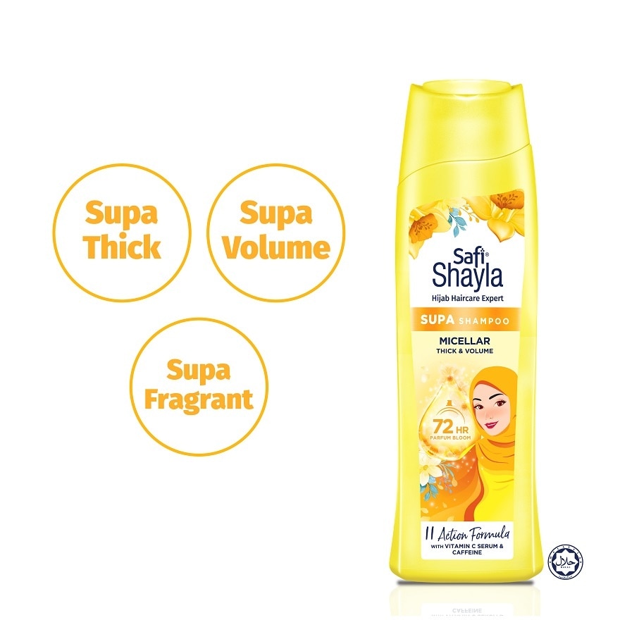 Shayla Supa Micellar, Thick & Volume Shampoo 300g