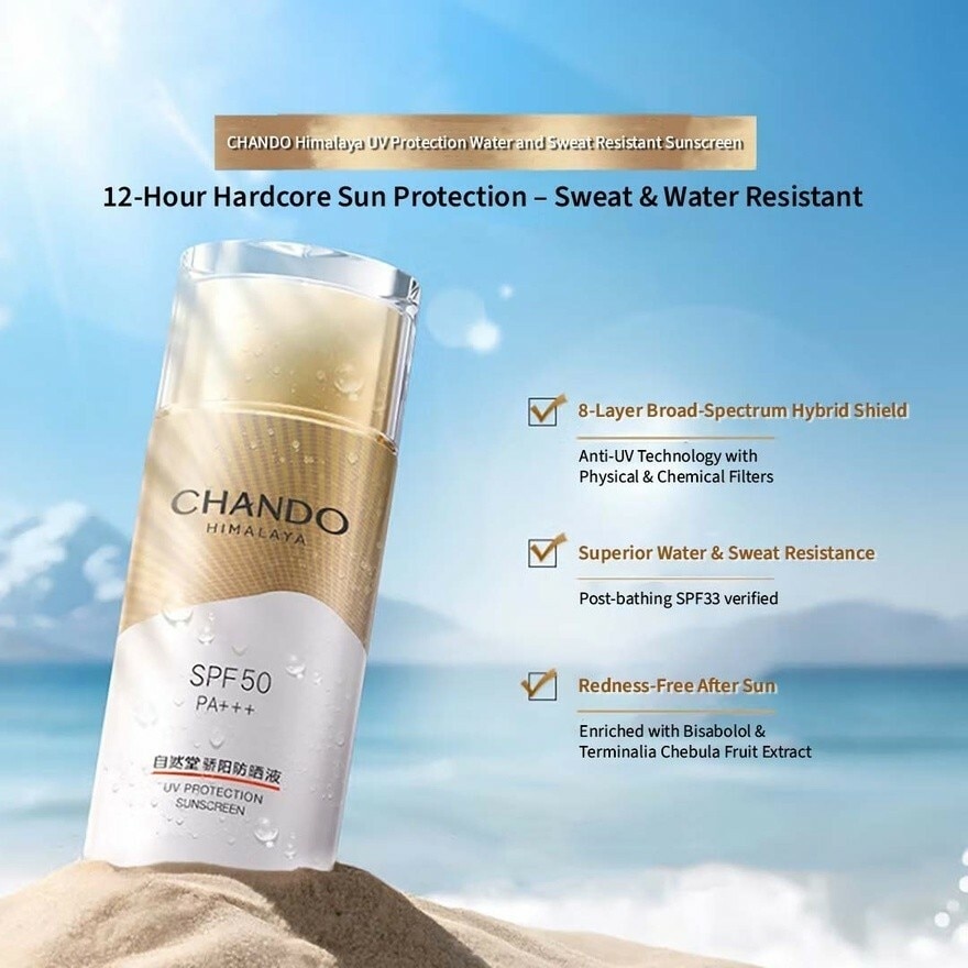 Uv Protection Water And Sweat Resistant Sunscreen Spf50 Pa+++ 50Ml