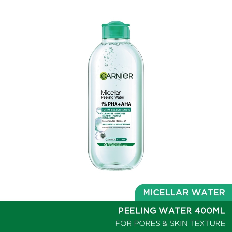 Micellar Exfoliating Water refines and transforms skin