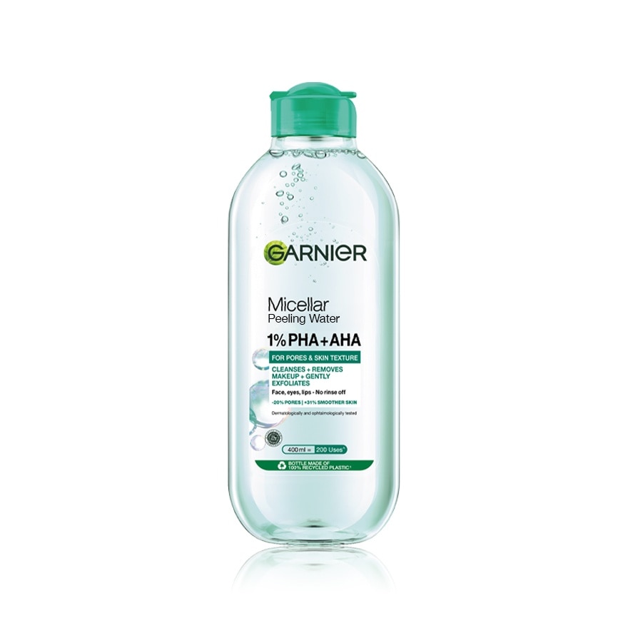 Micellar Exfoliating Water refines and transforms skin
