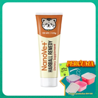 NANOVET - Hairball Remedy For Cat 125g
