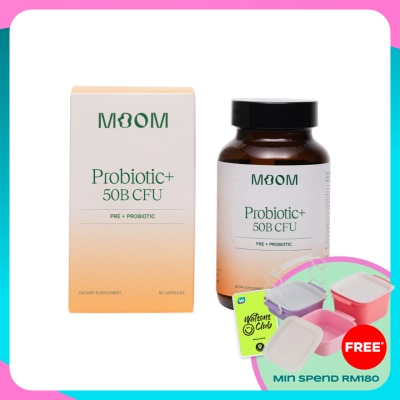 MOOM Probiotic+ 50B CFU 90s