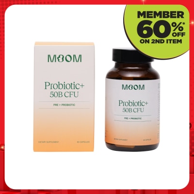MOOM Probiotic+ 50B CFU 90s