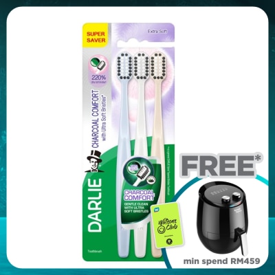 DARLIE Toothbrush Charcoal Comfort VP 3s