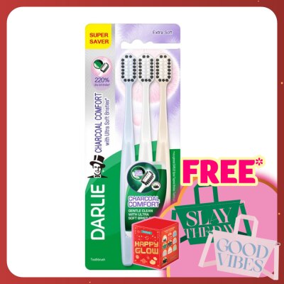 DARLIE Toothbrush Charcoal Comfort VP 3s