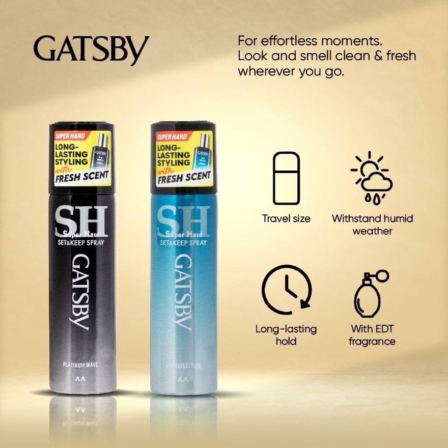 Set & Keep Spray Super Hard Platinum Wave 45g