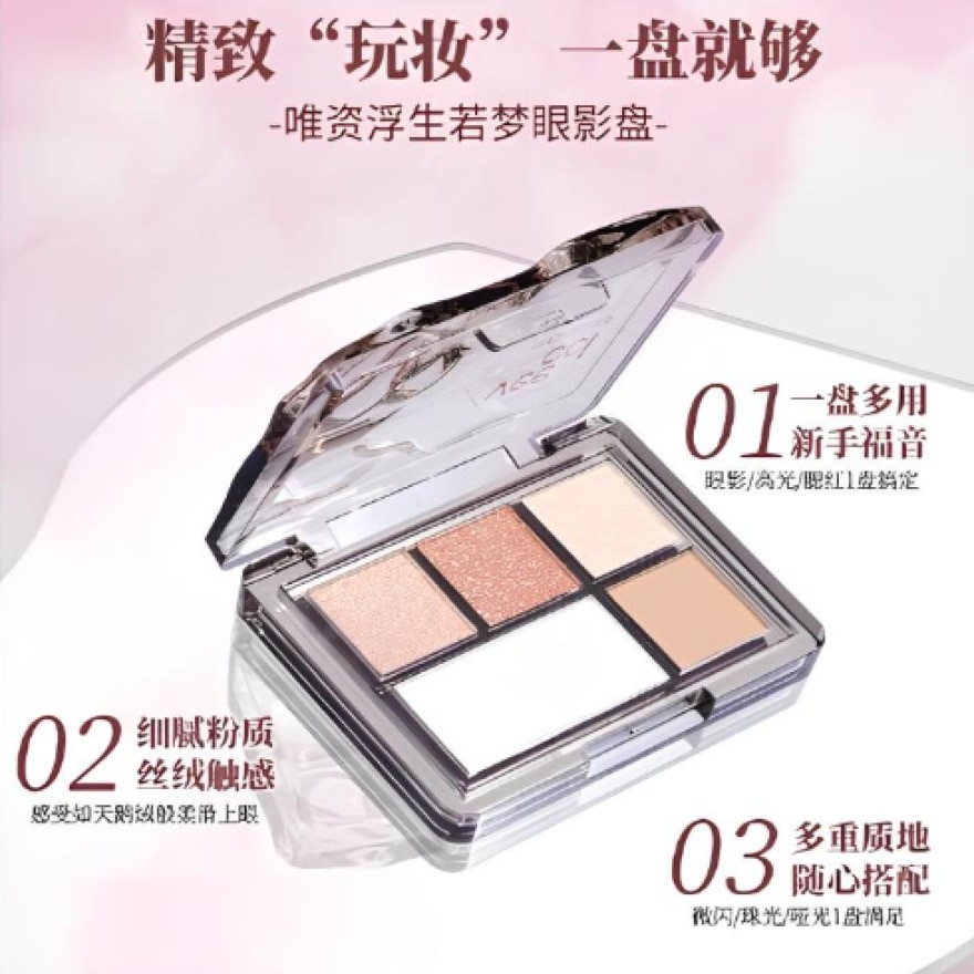 5 Colors Eyeshadow Palette 02