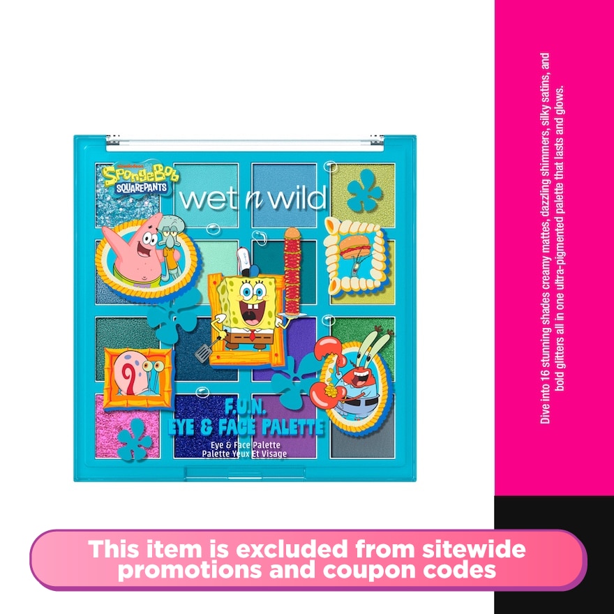 Spongebob Eye & Face Palette F.U.N