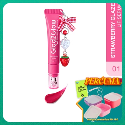 GLAD2GLOW - Brightening Charm Lip Serum 01 Strawberry Glaze 7g