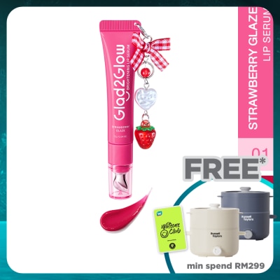 GLAD2GLOW Brightening Charm Lip Serum 01 Strawberry Glaze 7g