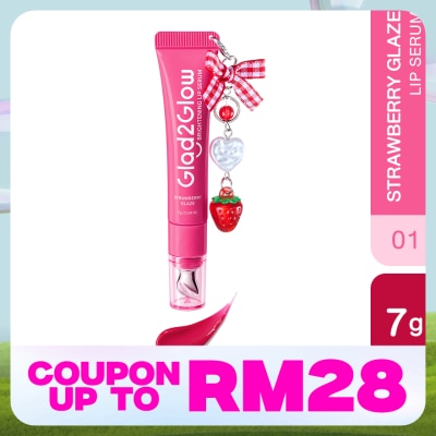 GLAD2GLOW Brightening Charm Lip Serum 01 Strawberry Glaze 7g