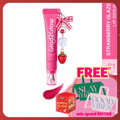 GLAD2GLOW Brightening Charm Lip Serum 01 Strawberry Glaze 7g