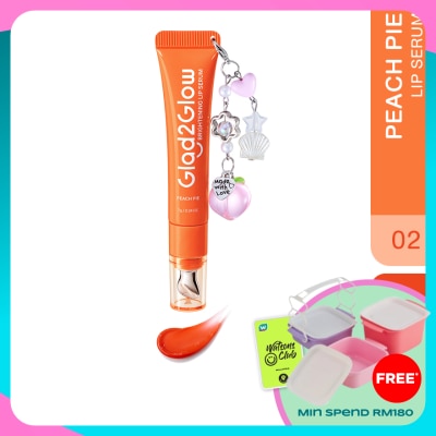 GLAD2GLOW Brightening Charm Lip Serum 02 Peach Pie 7g