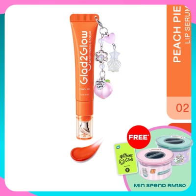 GLAD2GLOW Brightening Charm Lip Serum 02 Peach Pie 7g