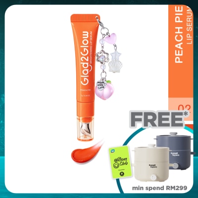GLAD2GLOW Brightening Charm Lip Serum 02 Peach Pie 7g