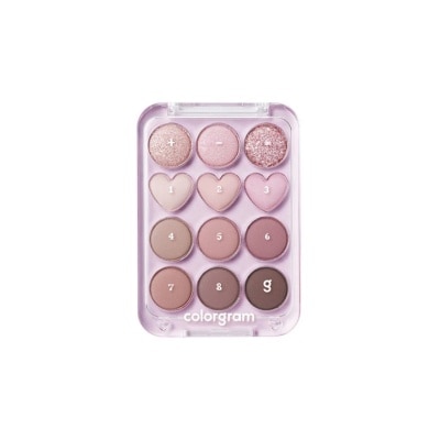 COLORGRAM Pin Point Eyeshadow Palette 02 Pink Mauve 0.5g