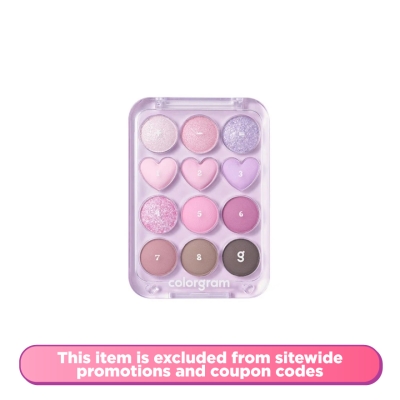 COLORGRAM Pin Point Eyeshadow Palette 03 Pink Lavender 0.5g