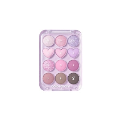 COLORGRAM Pin Point Eyeshadow Palette 03 Pink Lavender 0.5g