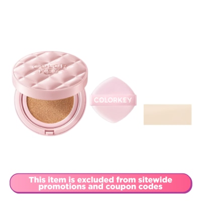 COLORKEY - Long Lasting Flawless Brightening Cushion Cream SPF50+ PA++++ W1