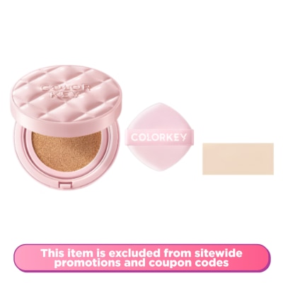 COLORKEY - Long Lasting Flawless Brightening Cushion Cream SPF50+ PA++++ W2