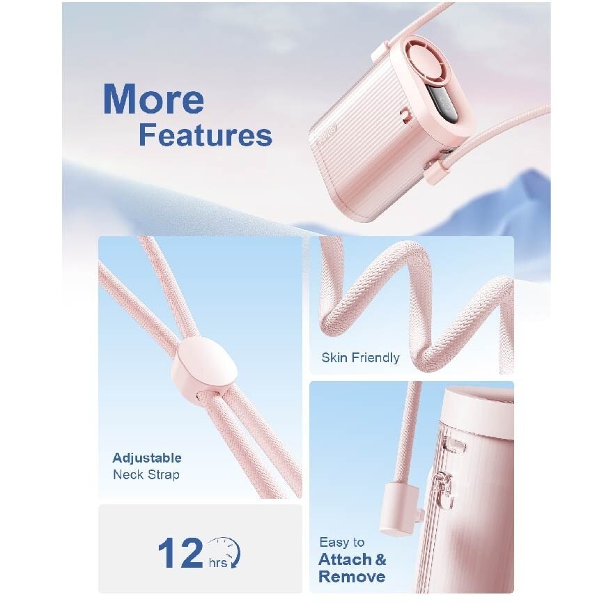 SOTHING High Speed Neck Fan Ice Cube (3000mAh) DSHJ-S-2421A (BEIGE)