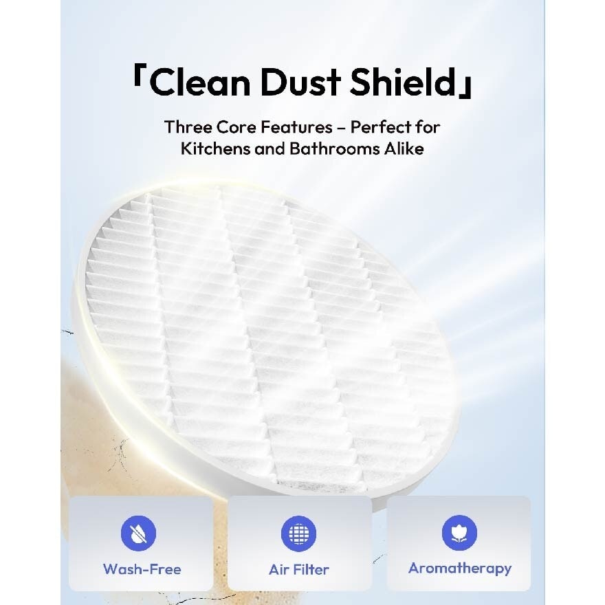 Mini Desktop Wall Filtering Fan Air (2000mAh)