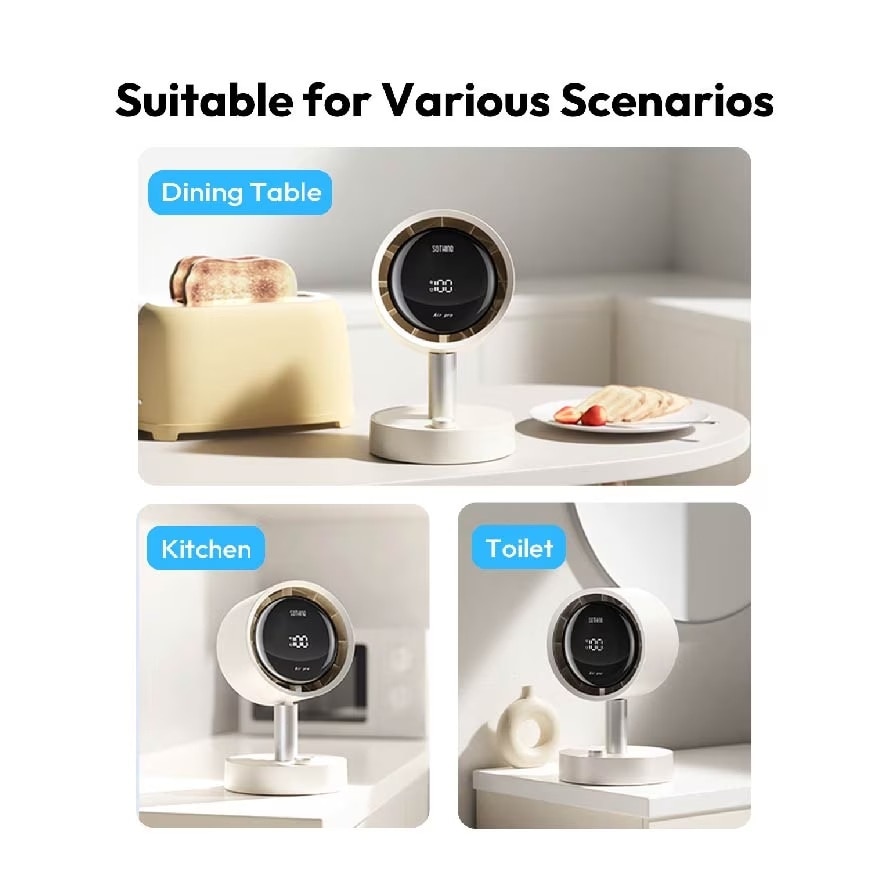 SOTHING Mini Desktop Oscillating and Filtering Fan Air Pro (2000mAh) DSHJ-S-2425A