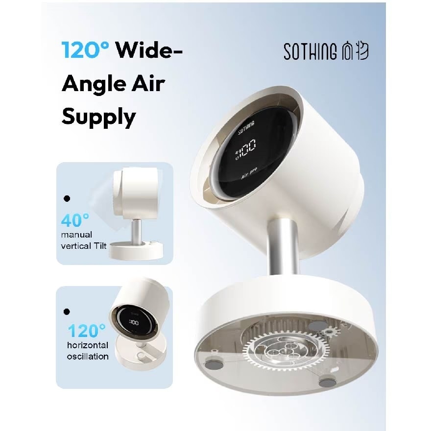 Mini Desktop Oscillating and Filtering Fan Air Pro (2000mAh) 1s