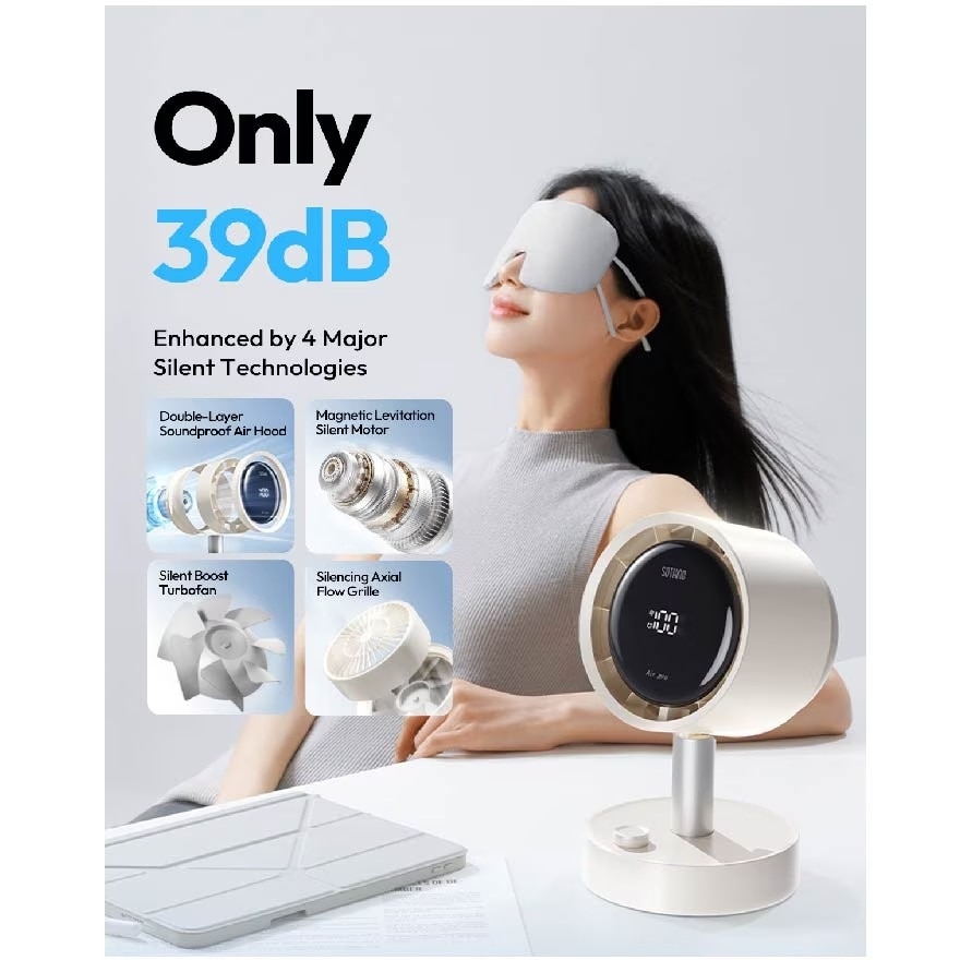 Mini Desktop Oscillating and Filtering Fan Air Pro (2000mAh) 1s