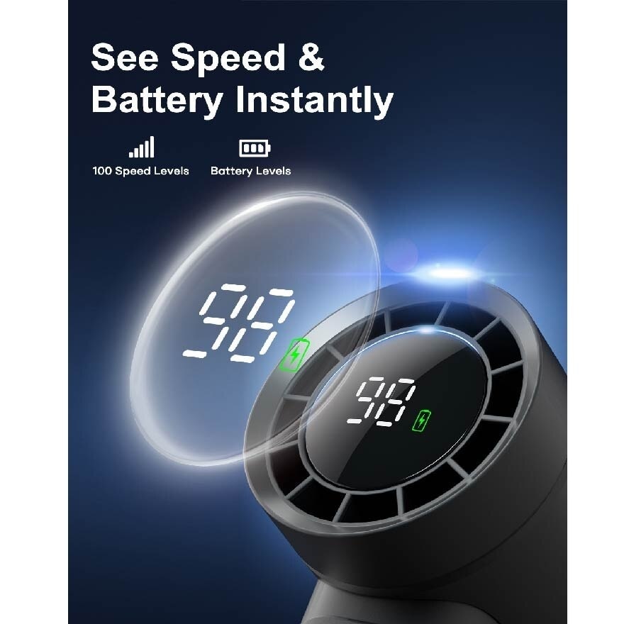 SOTHING Power Bank Handheld Fan Engine (9000mA) DSHJ-S-2424 (BLACK)