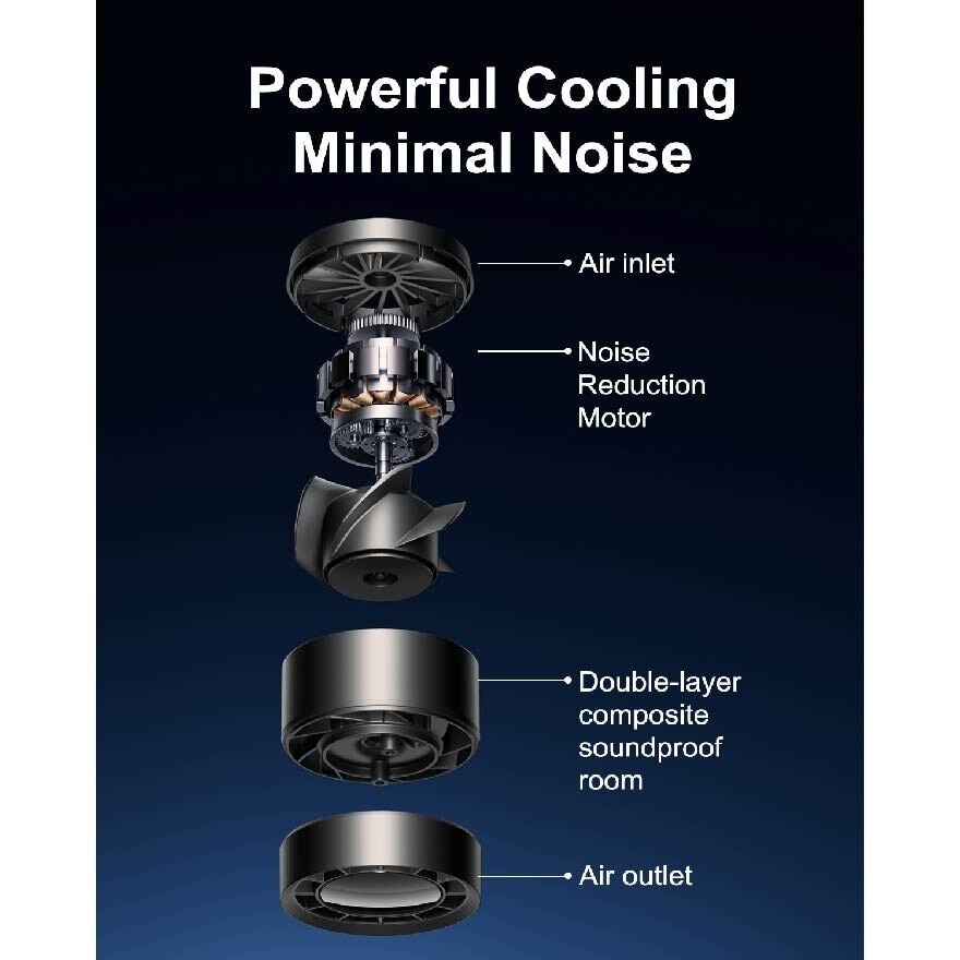 SOTHING Power Bank Handheld Fan Engine (9000mA) DSHJ-S-2424 (BLACK)