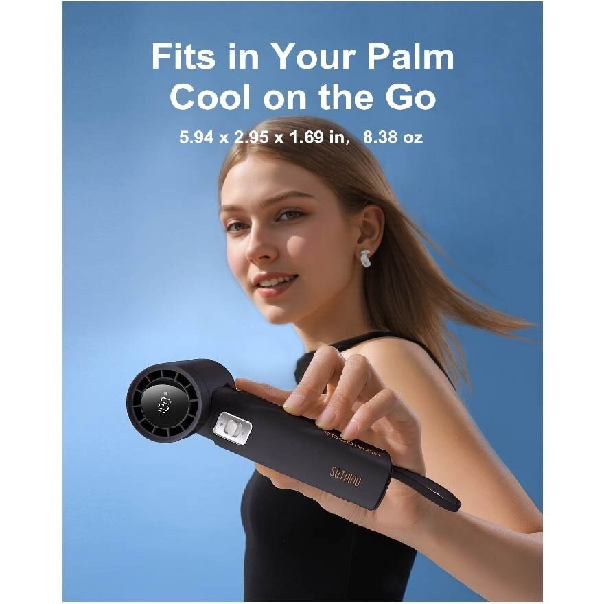 SOTHING Power Bank Handheld Fan Engine (9000mA) DSHJ-S-2424 (BLACK)