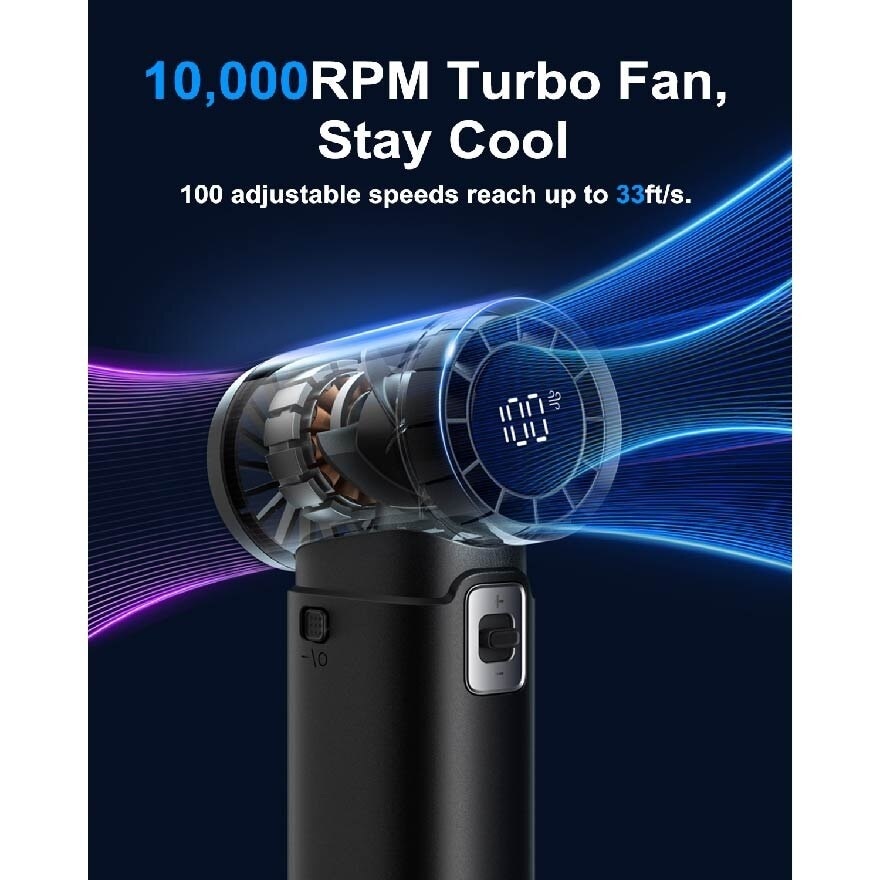 SOTHING Power Bank Handheld Fan Engine (9000mA) DSHJ-S-2424 (BLACK)