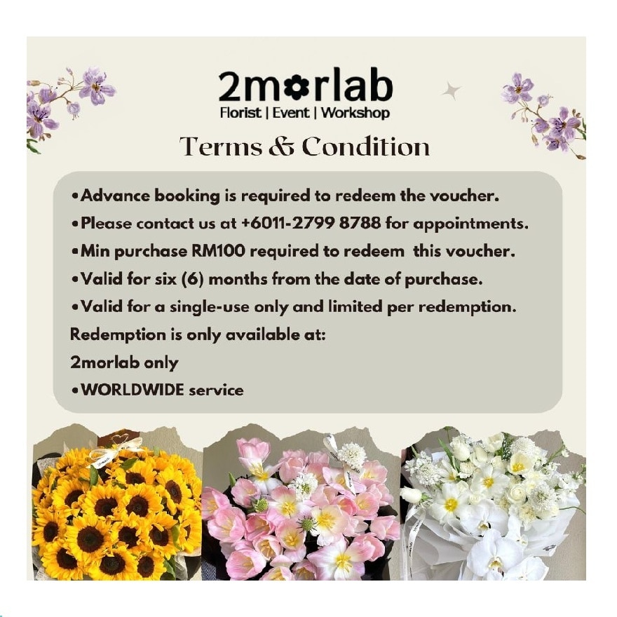 Worldwide Floral Bouquets RM50 Cash Voucher