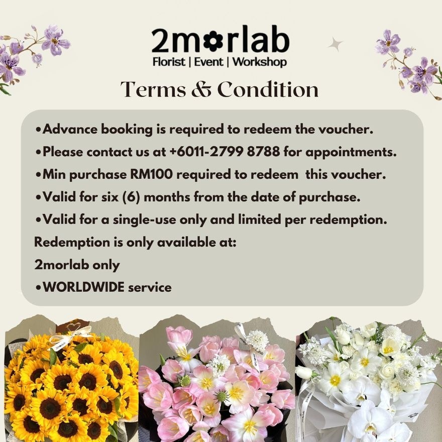 Worldwide Floral Bouquets RM20 Cash Voucher
