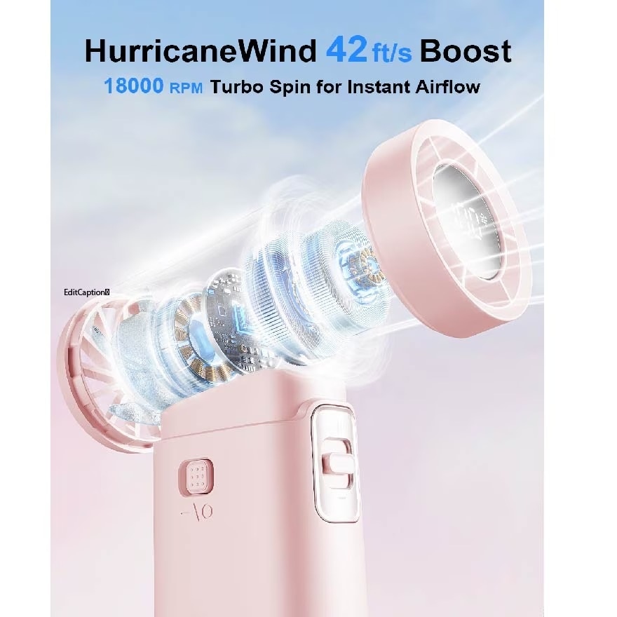 Turbo Handheld Fan Engine Slim (3600mAh)