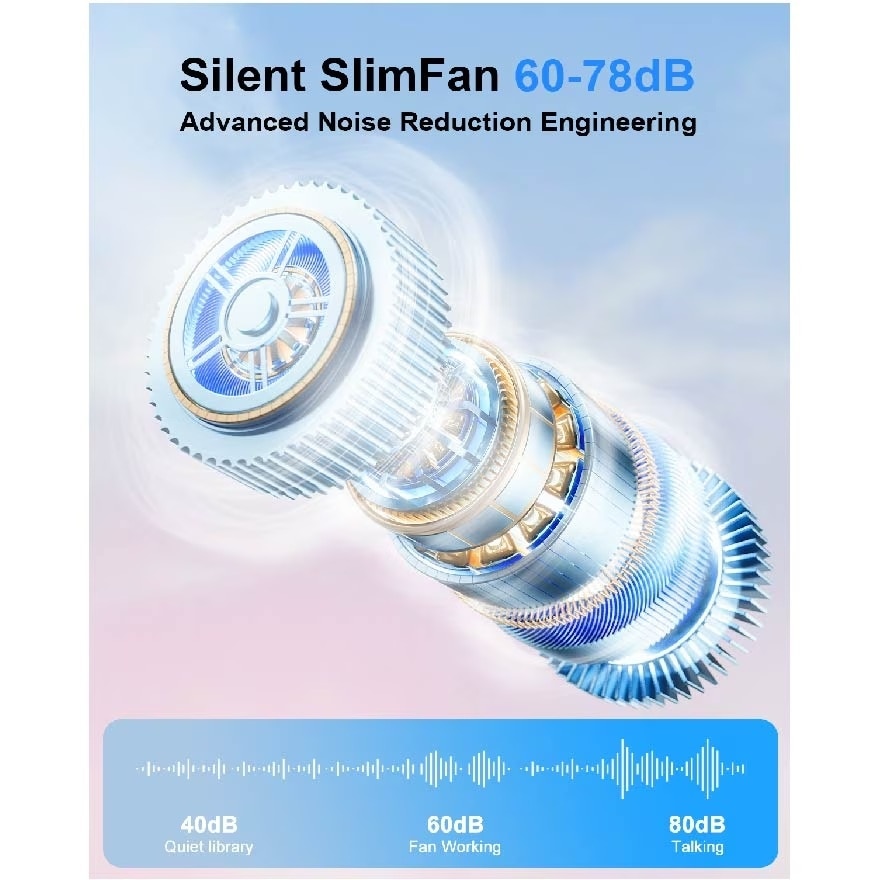 SOTHING Turbo Handheld Fan Engine Slim (3600mAh) DSHJ-S-2422B (PINK)