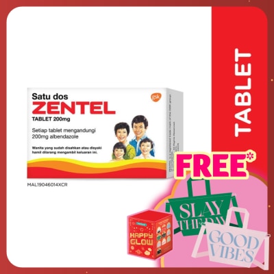ZENTEL Albendazole Deworming Tablets 2S