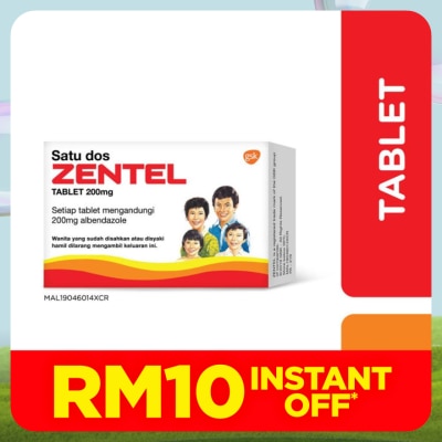 ZENTEL Albendazole Deworming Tablets 2S