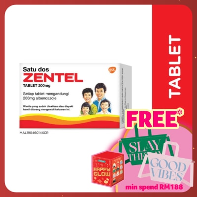ZENTEL Albendazole Deworming Tablets 2S