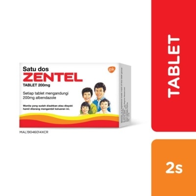 ZENTEL Albendazole Deworming Tablets 2S