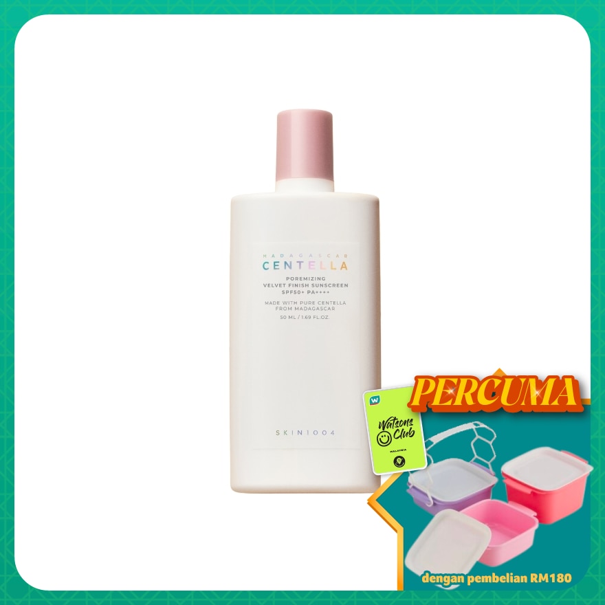 Madagascar Centella Poremizing Velvet Finish Sunscreen 50ml