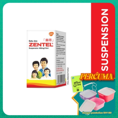 ZENTEL - Albendazole Suspension 10ml