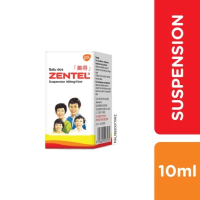 ZENTEL - Albendazole Suspension 10ml