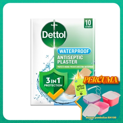 DETTOL - Antiseptic Plaster Waterproof 10s