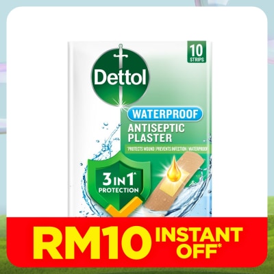DETTOL Antiseptic Plaster Waterproof 10s
