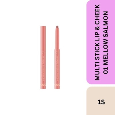 TWOEDIT Multi Stick Lip & Cheek 01 Mellow Salmon