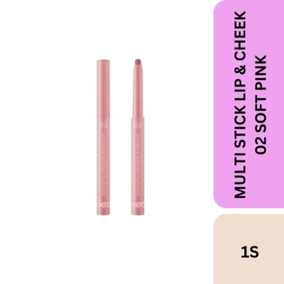 TWOEDIT Multi Stick Lip & Cheek 02 Soft Pink